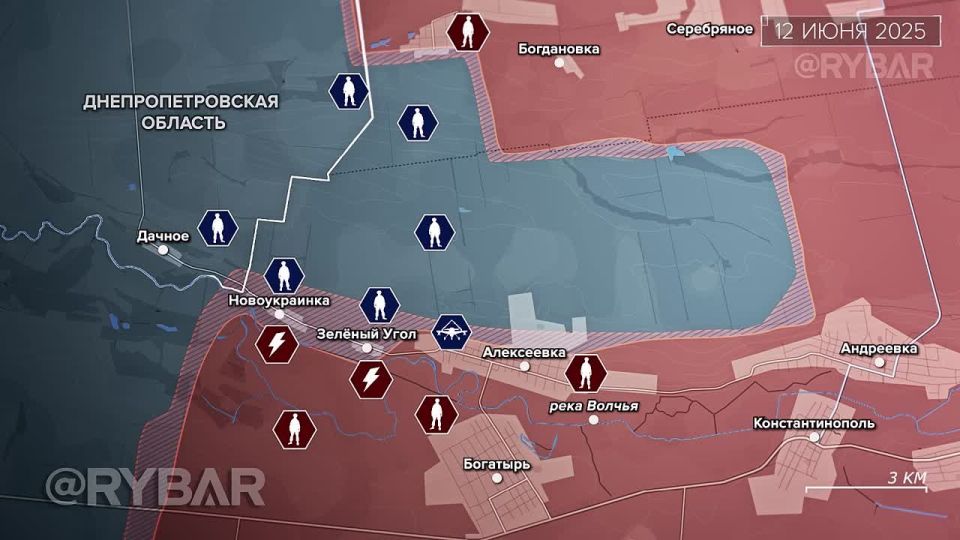 Расширение зоны контроля в приграничье Днепропетровской области — разбор Рыбаря