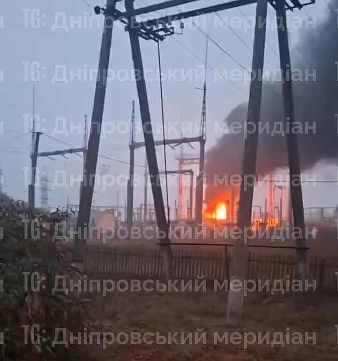 FPV-дроны уже бьют по подстанциям у населённого пункта Покровское в Днепропетровской области