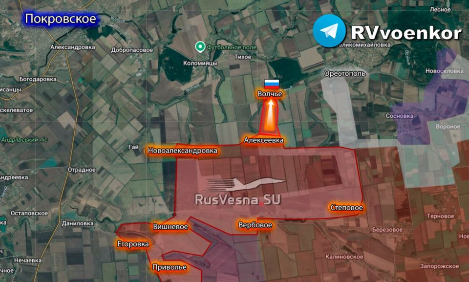 Армия России освободила Волчье Днепропетровской области