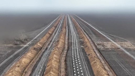 Украинские фортификации, возводимые в тылу