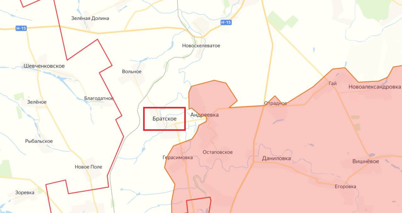 Юрий Котенок: МО РФ: н.п. Братское (Днепропетровская область) освобожден от украинской оккупации