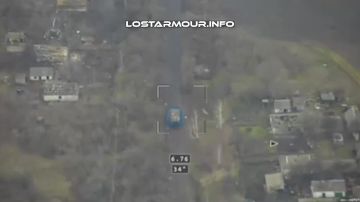 Кадры ударов Ланцетами по украинской технике в Днепропетровской области