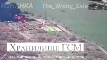 Объективный контроль вчерашних прилётов по хранилищам ГСМ врага в Кривом Роге и населённом пункте Мировское Днепропетровской области