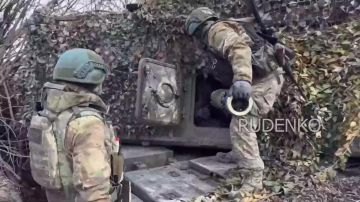 Андрей Руденко: Расчёт САУ «Мста-С» высокоточным боеприпасом «Краснополь-М2» уничтожил передовой пункт управления формирований ВСУ на Днепропетровском направлении