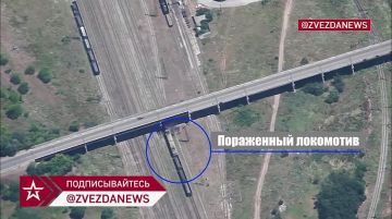 Четыре украинских железнодорожных локомотива поразили наши "Герани"