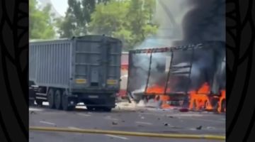 Российские "Герани" накрыли стоянку с фурами, которые использовались для перевозки БПЛА ВСУ в Днепропетровской области