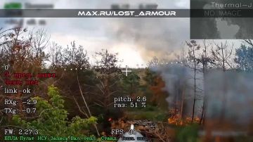 Расчёт оптоволоконного дрона КВН из ГрВ "Восток" добил 155-мм всушную САУ М109 в Днепропетровской области