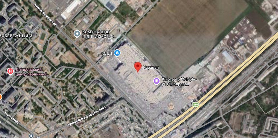 Записки ветерана: В Днепропетровске ночью поражён ТРЦ «Караван»