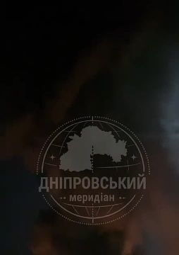 В результате удара по Павлограду зафиксировано крупное возгорание