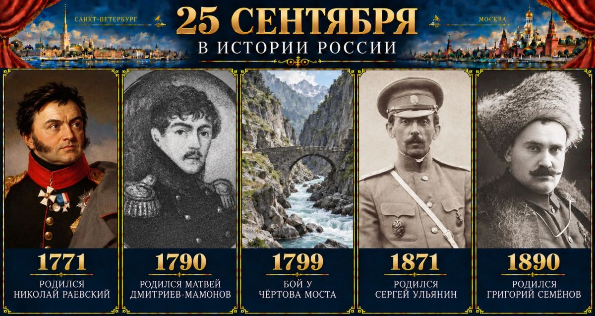 25 сентября в истории России